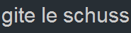 Gite le Schuss